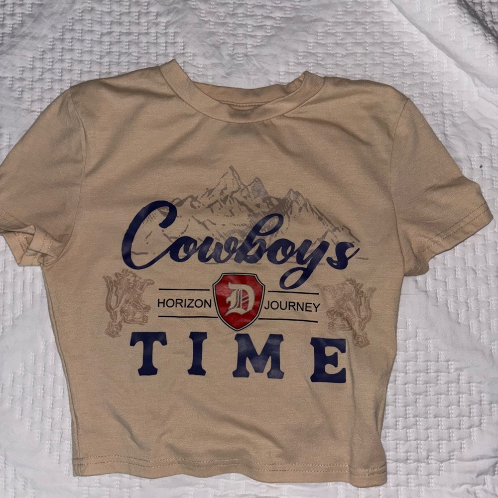 Western Tan Graphic T-Shirt